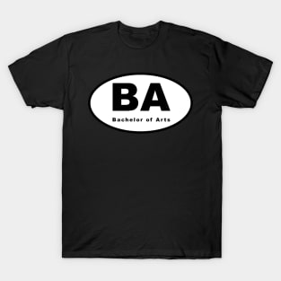 BA (Bachelor of Arts) Oval T-Shirt